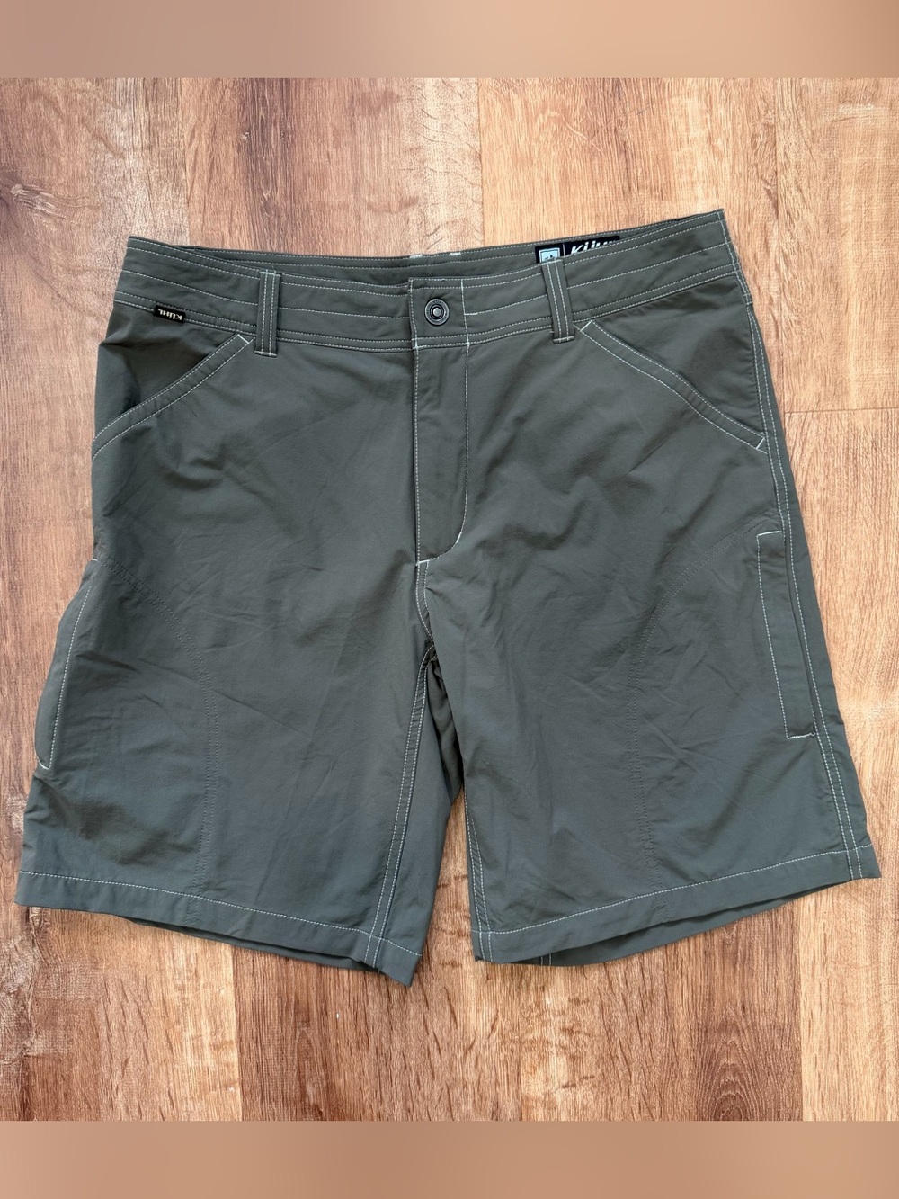 Kuhl Renegade Shorts Mens 36 Carbon Cargo Hiking Outdoor Lightweight